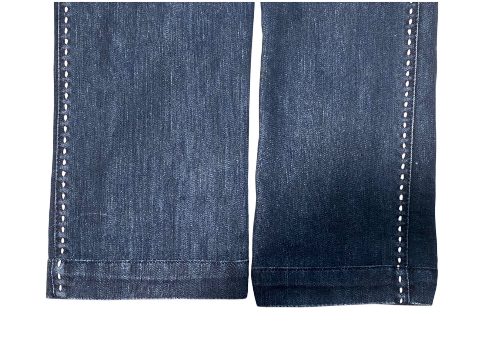 FENDI Selleria Serie Numerata Denim Jeans Blue Straight Leg Size IT 40 Made Ital