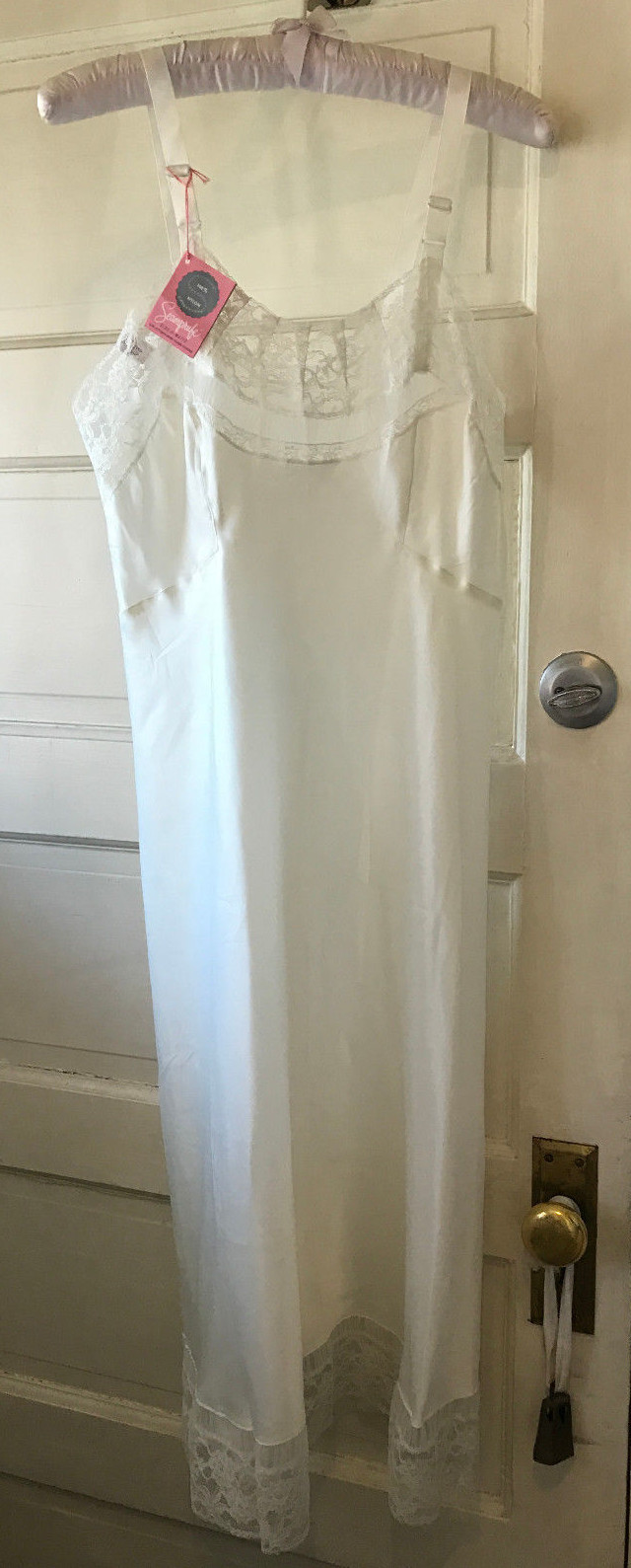 NOS NWT True Vintage Seamprufe Full Slip White Paper Tag 34