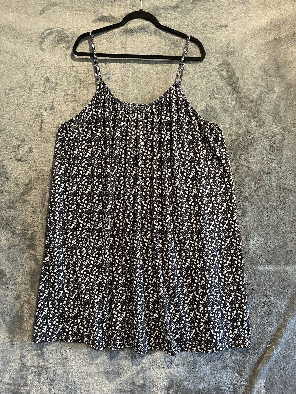 Women’s Plus Size 5X House Dress Nightgown Black White Casual