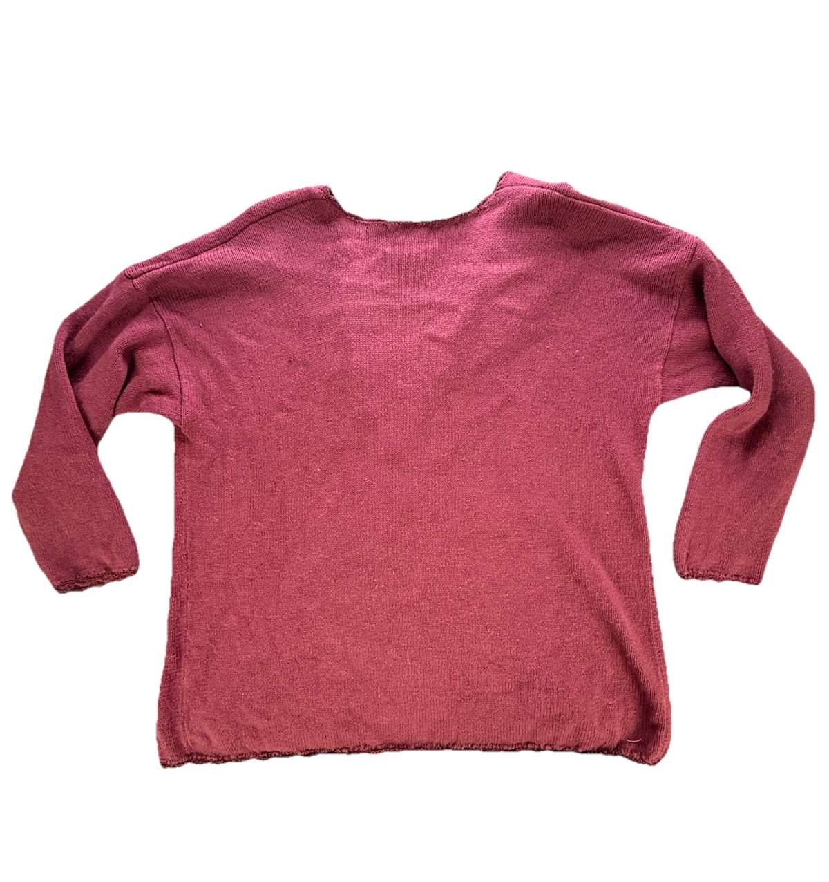 VTG 80s/90s Cervelle Knit Cardigan Sweater 1X Pink Embroidered Floral V-neck