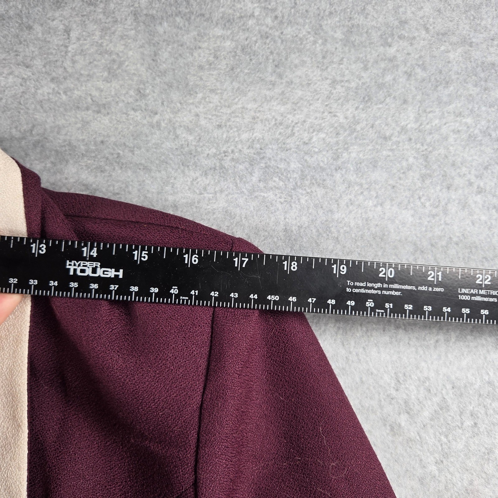 La Belle Fashions Mini Dress Womens 9 Burgundy Vintage 90s Button Front Pearl