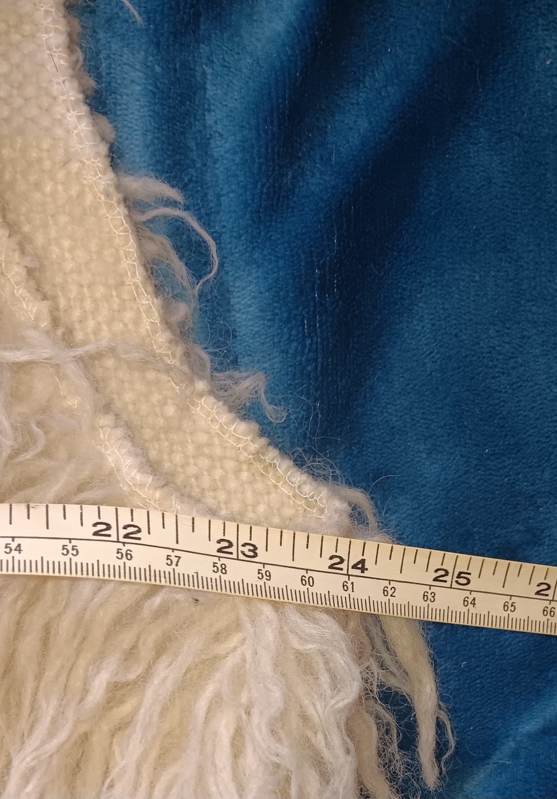 Vintage Handmade Greece Pure New Curly Long Lamb Wool Vest Woman Sz 2X EUC