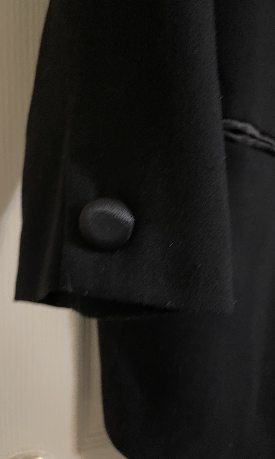 Vintage Paradox Blazer Women’s Plus Size 24 Black Tuxedo Style Satin Lapel