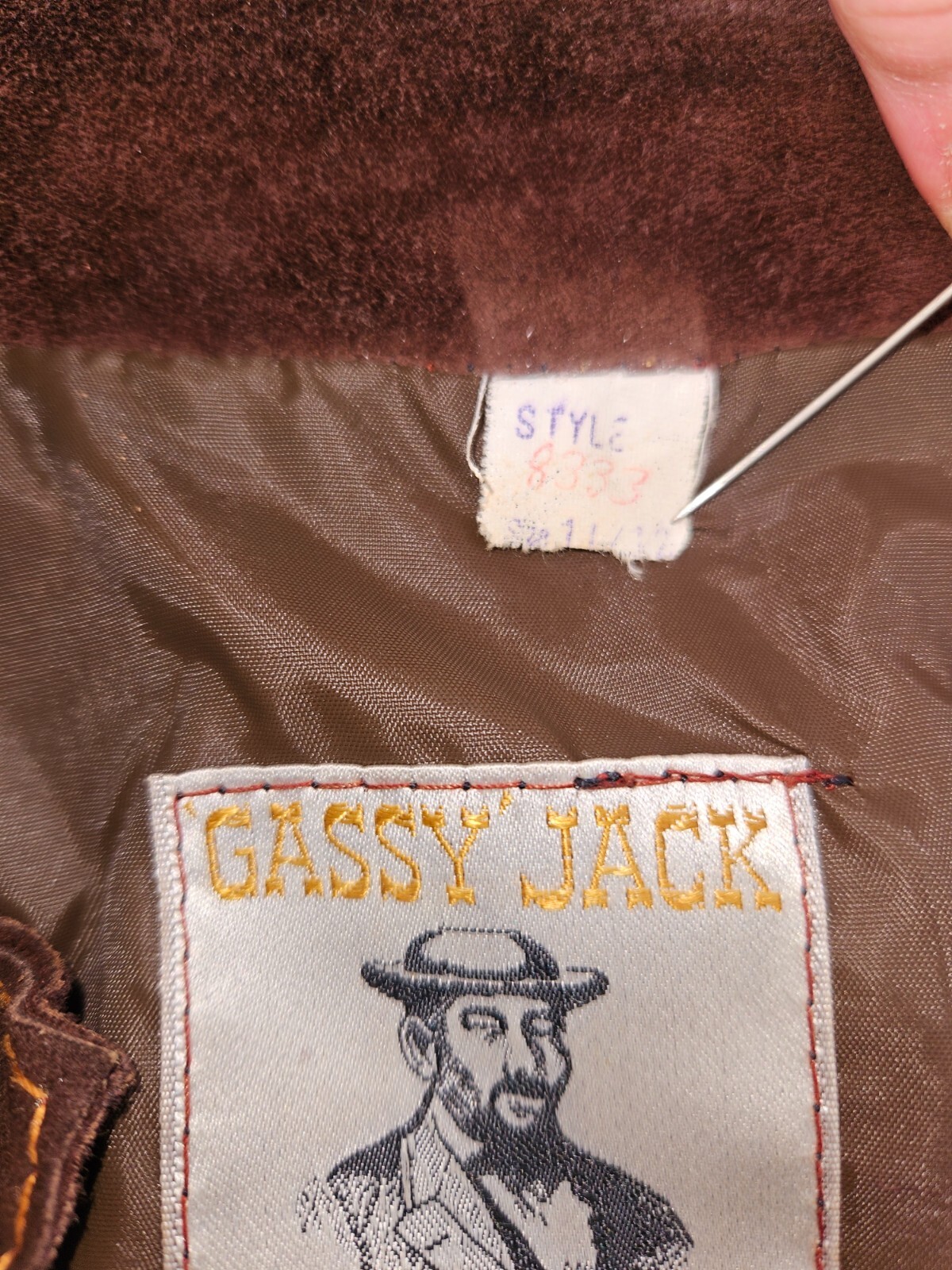 Vintage Gassy Jack Patchwork Suede Jacket Small Brown Orange Coat 70s Vancouver