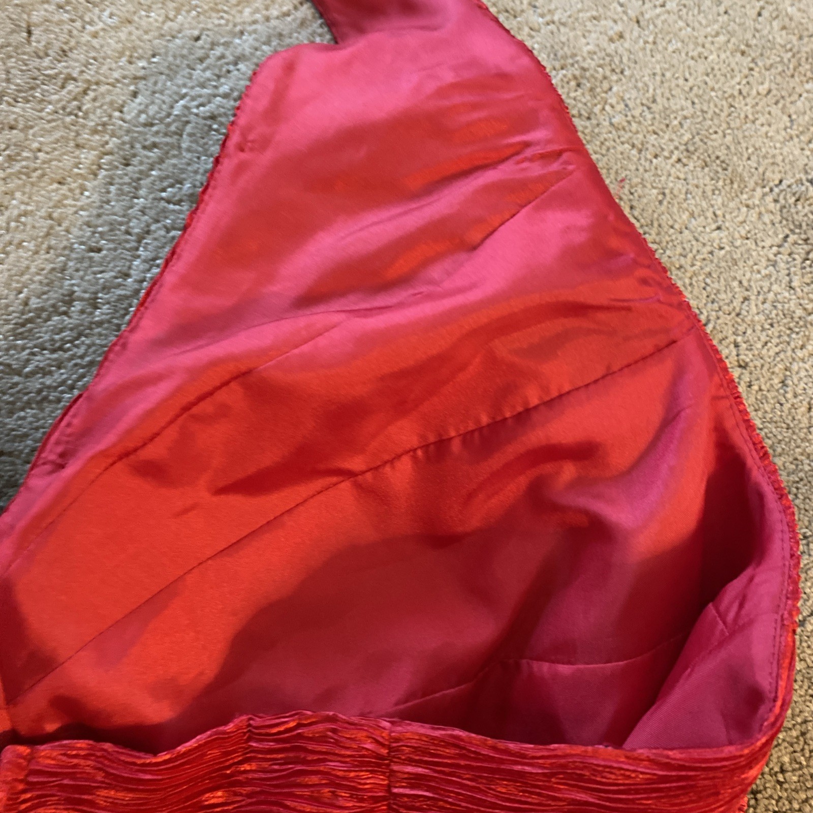 VINTAGE CACHE PLUS SIZE TEXTURED HALTER TOP LINED ZIPPER BACK PARTY WEAR SIZE 16