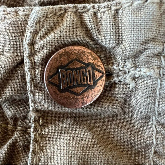 VTG 80s 90s BONGO High Waist Pleated Mom Pants Tapered Sz 7 USA Parachute Style