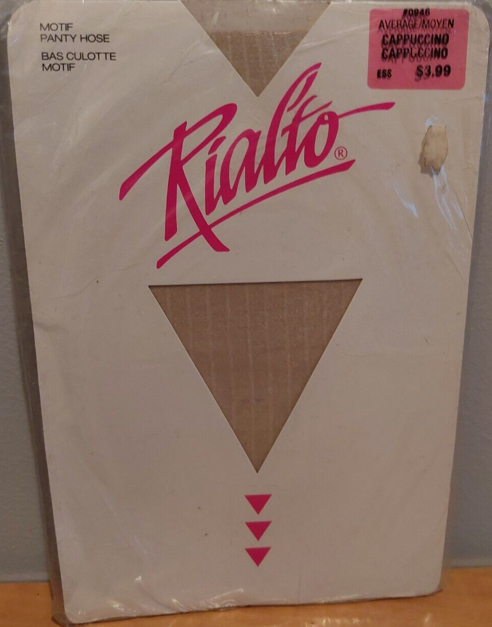 Pantyhose Rialto Motif Desing Color Cappuccino Size Average BMIX20