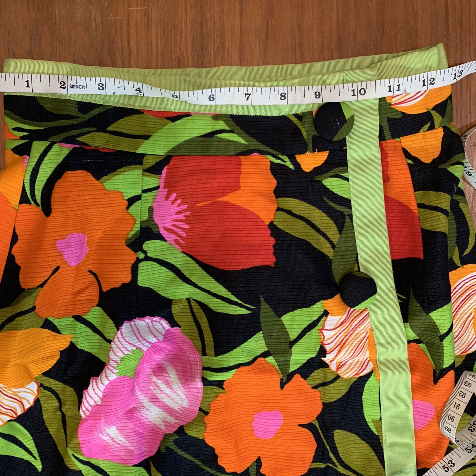 Vintage Floral Maxi Skirt By Malbe 60’s 70’s