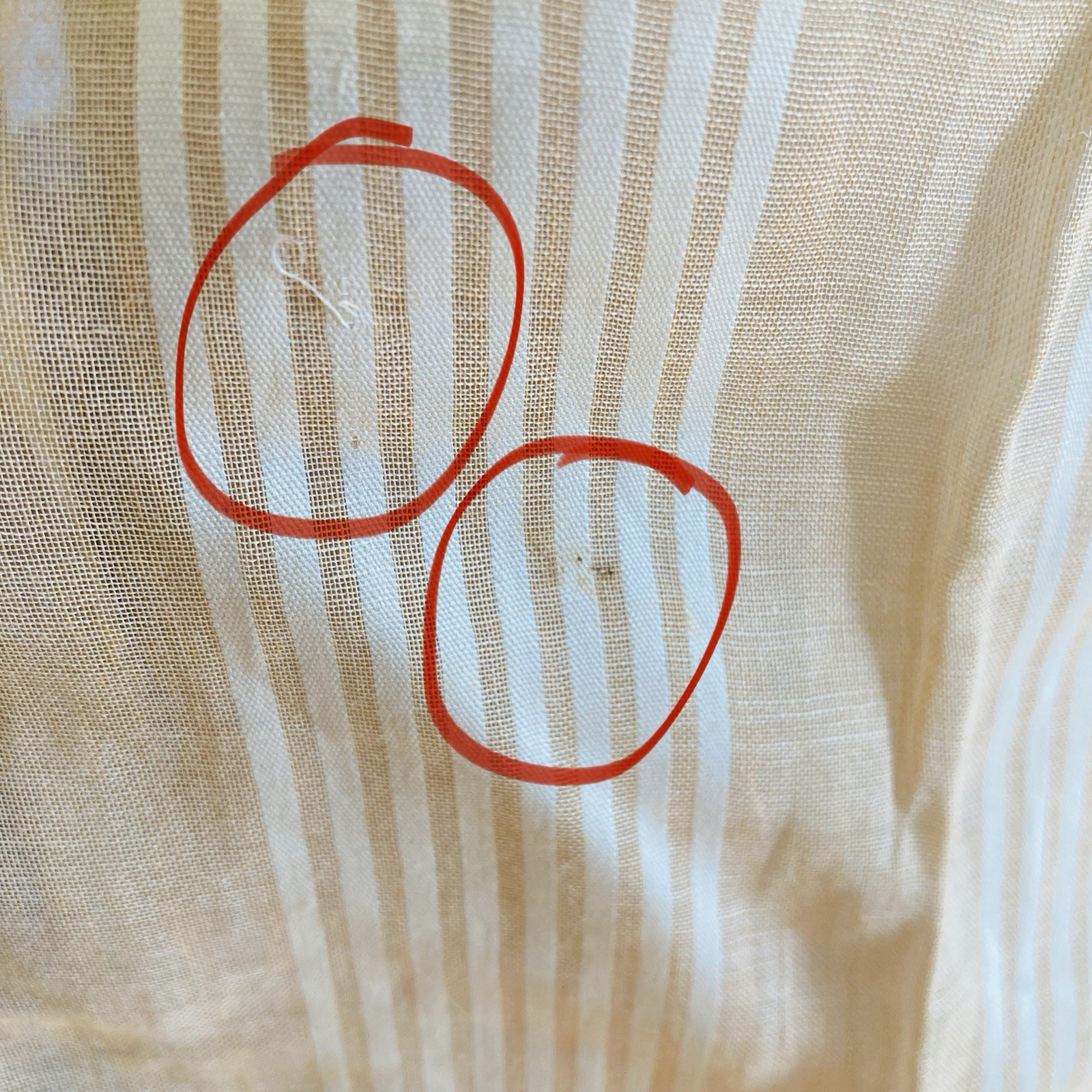1910s 1920s Edwardian Flapper Peach Pastel Tunic Shadow Stripe Blouse Top Summer