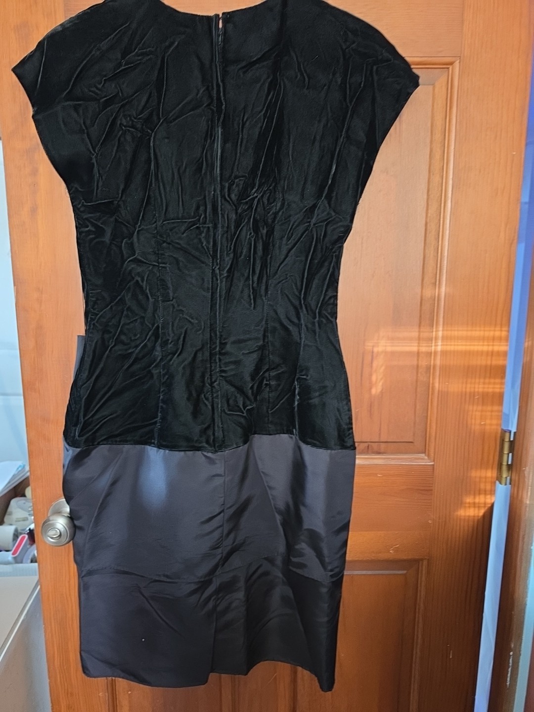 GlenRob Vintage 10 Velvet Black Cocktail Dress