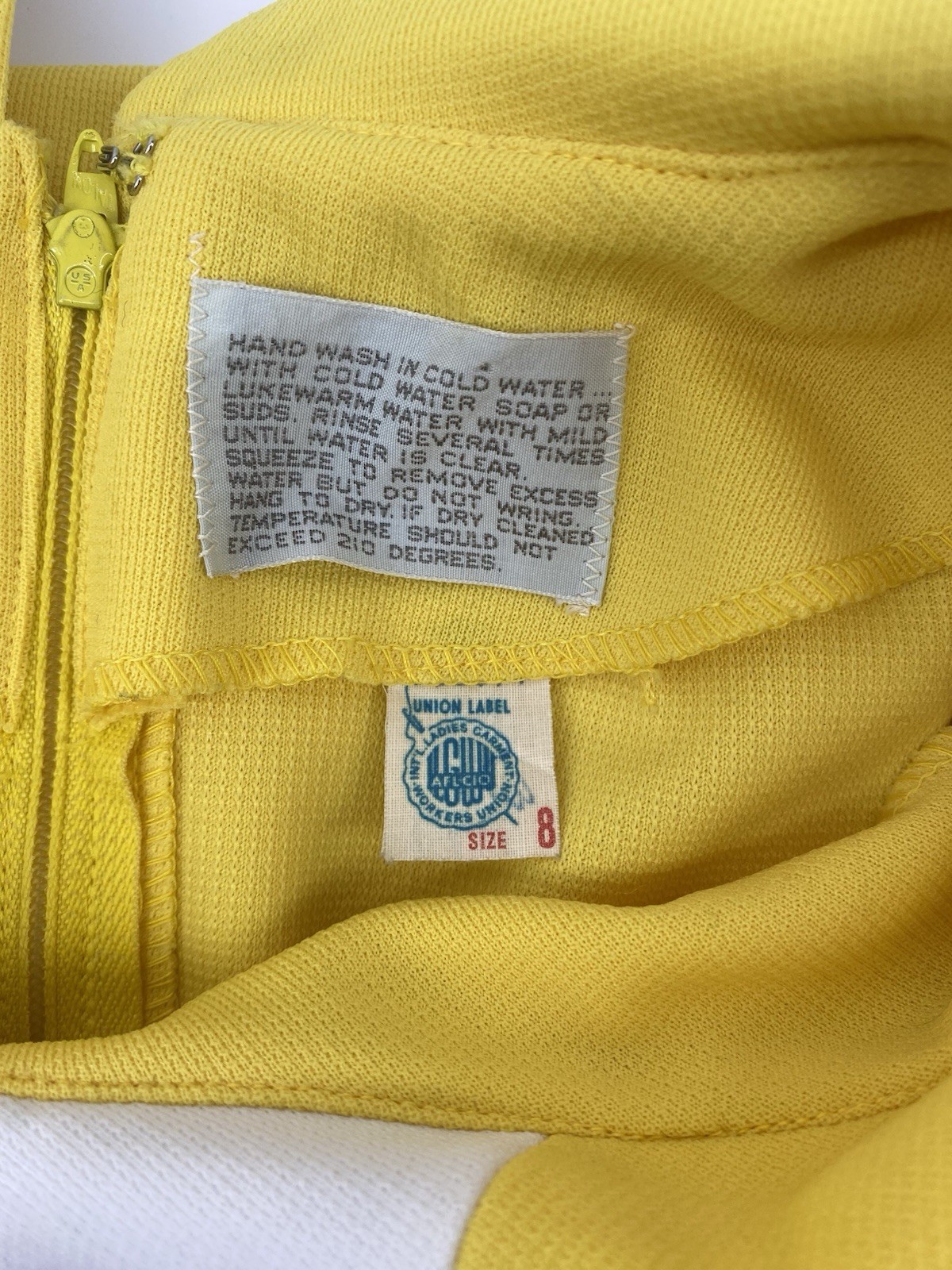Vintage 60’s Nardis Of Dallas Yellow 2 Piece Skirt And Top Set Size Extra Small