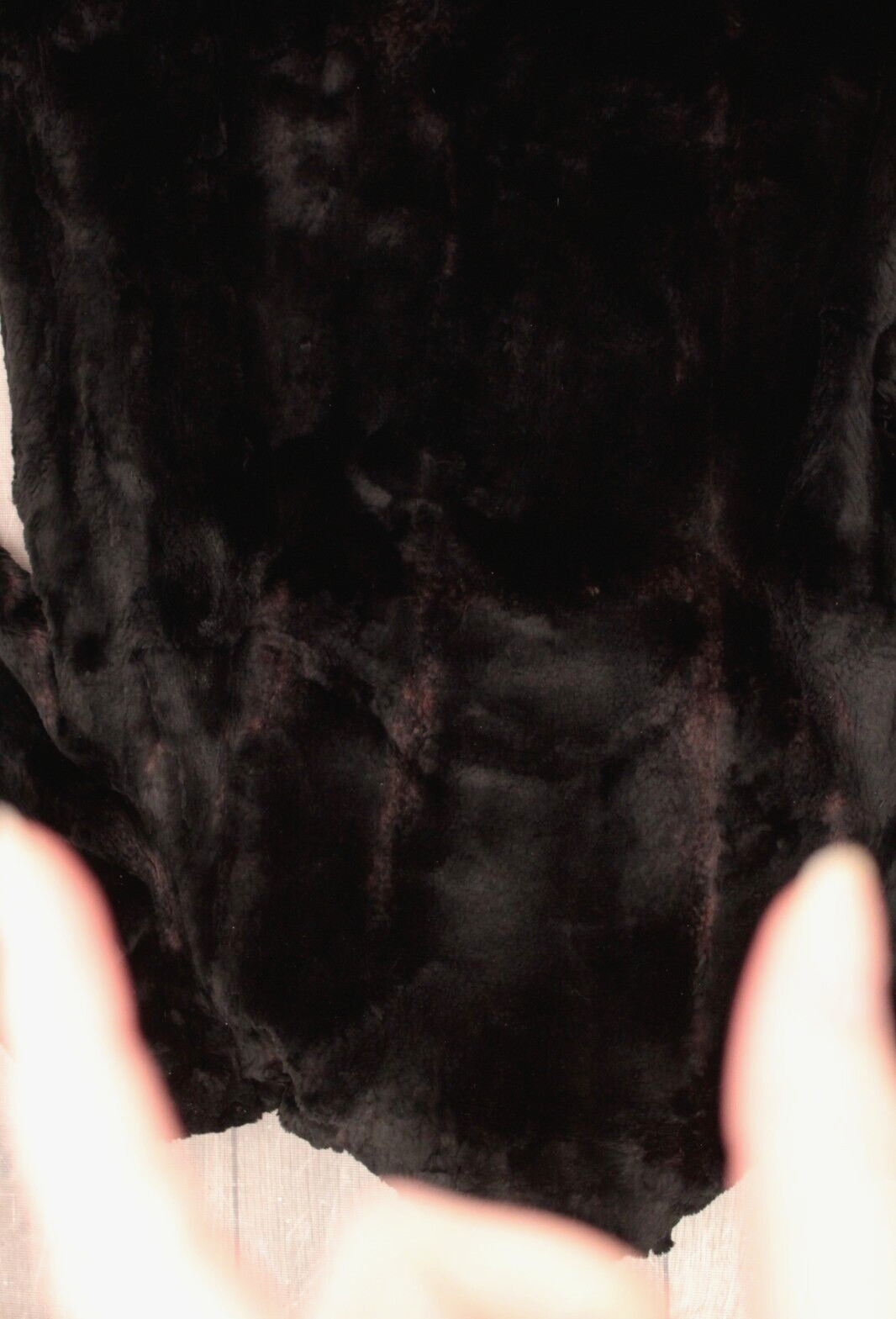 VTG Women’s 30s Long Black Fur Coat Sz XS/S 1930s University Furriers