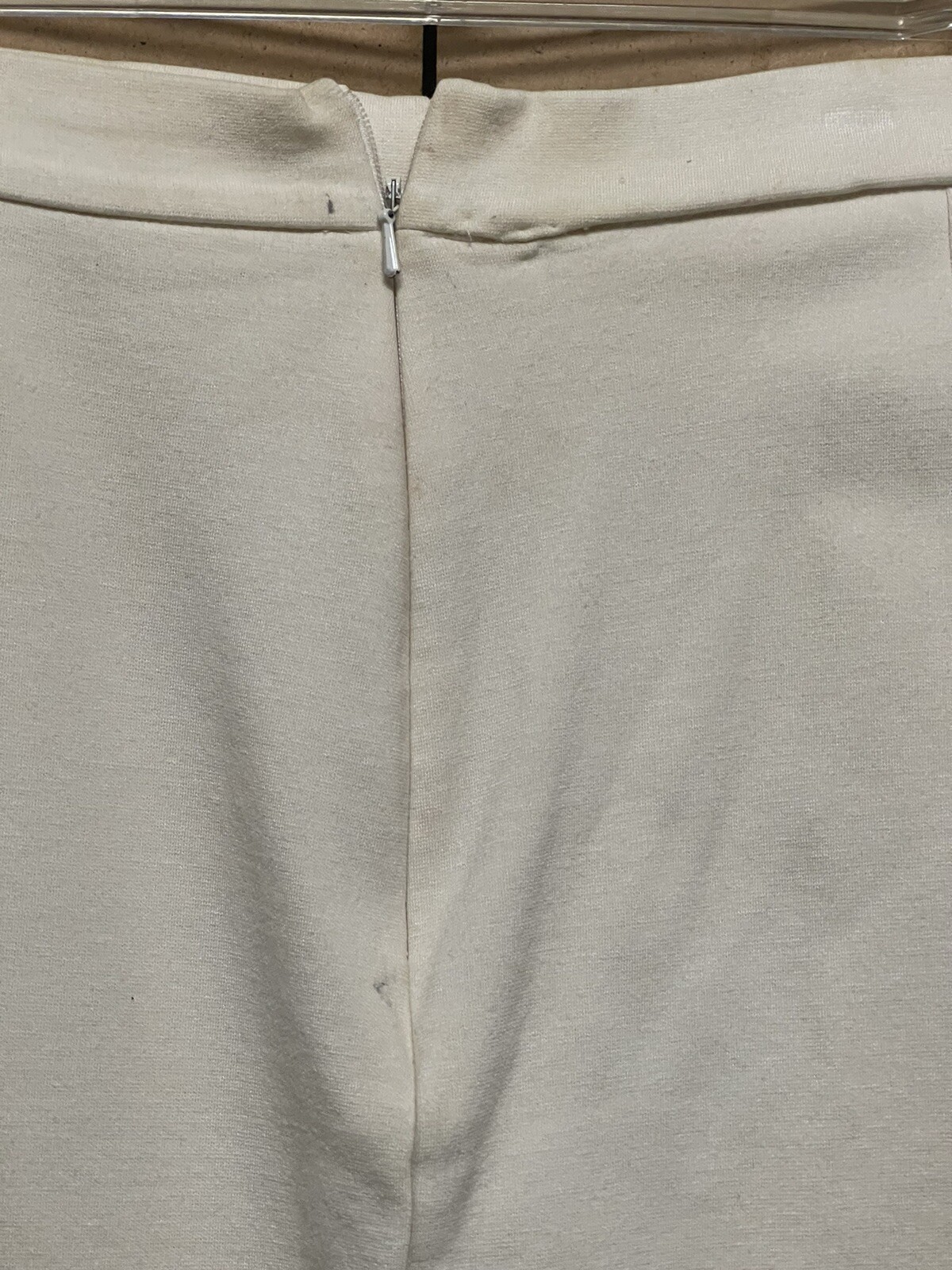 Vintage TALBOT’S Side Zip Ivory/Cream Pants Large Some Stretch No Pockets