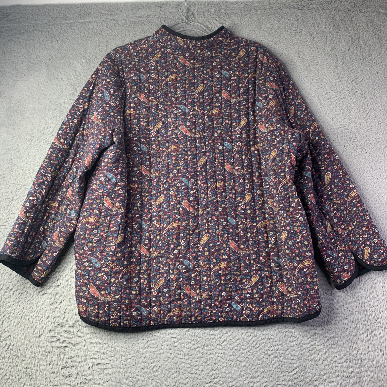 Vintage 1960’s Toni Woods New York Paisley Inspired Quiltded Jacket 42