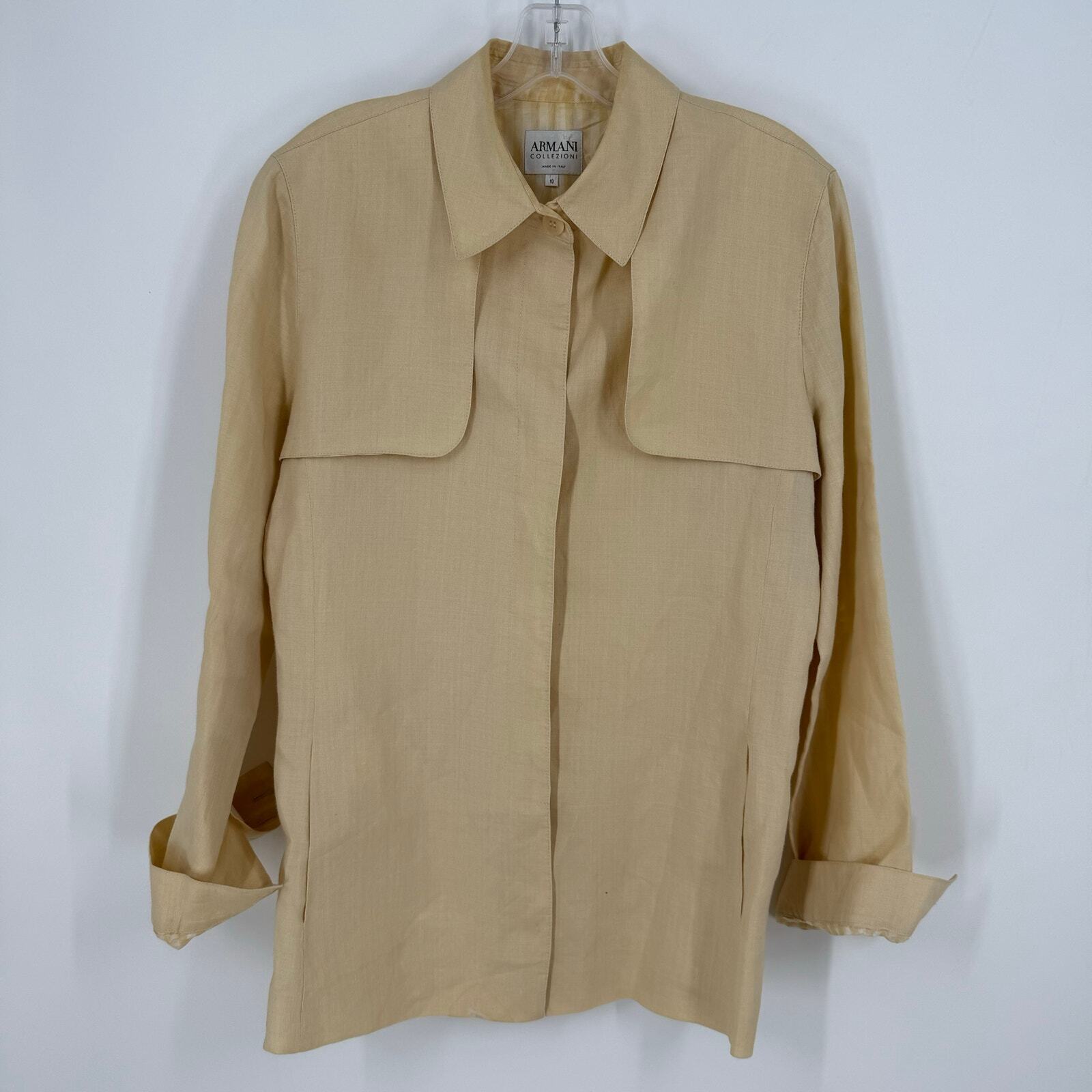 Vintage Armani Collezioni Womens Blazer Jacket Size 10 Made in Italy