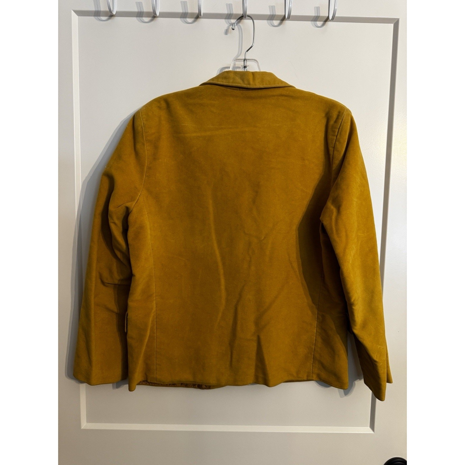 Vintage Heeksuede Blazer Golden Yellow Sz 16 Union Made Old Money Academia
