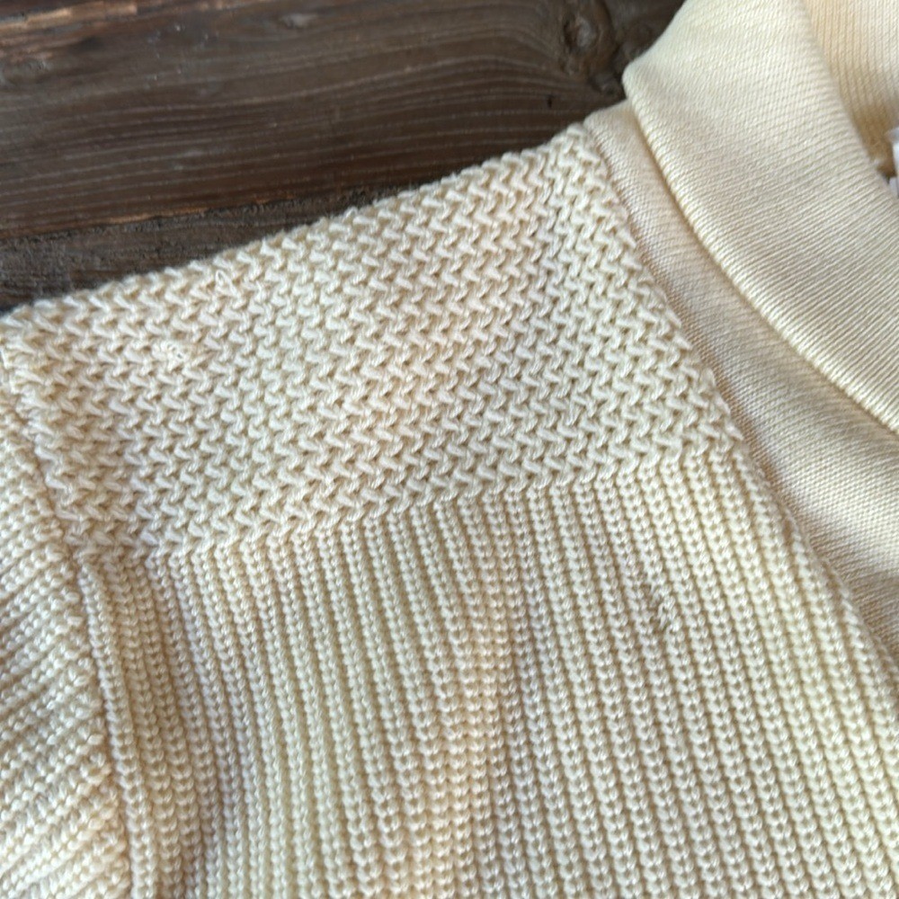 Vintage Neiman Marcus Carin French shawl collar fisherman’s wool sweater L/XL