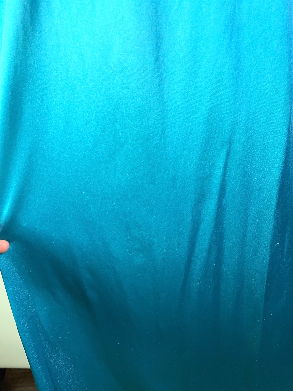 Vintage Gilead Size M Teal Nylon Nightgown Sleeveless *Wear