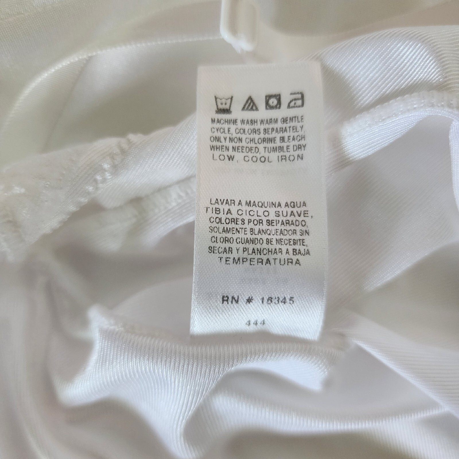 Vintage VANITY FAIR White Nylon Full Slip Lace Trim Style 10-103 Size 34/40 22″