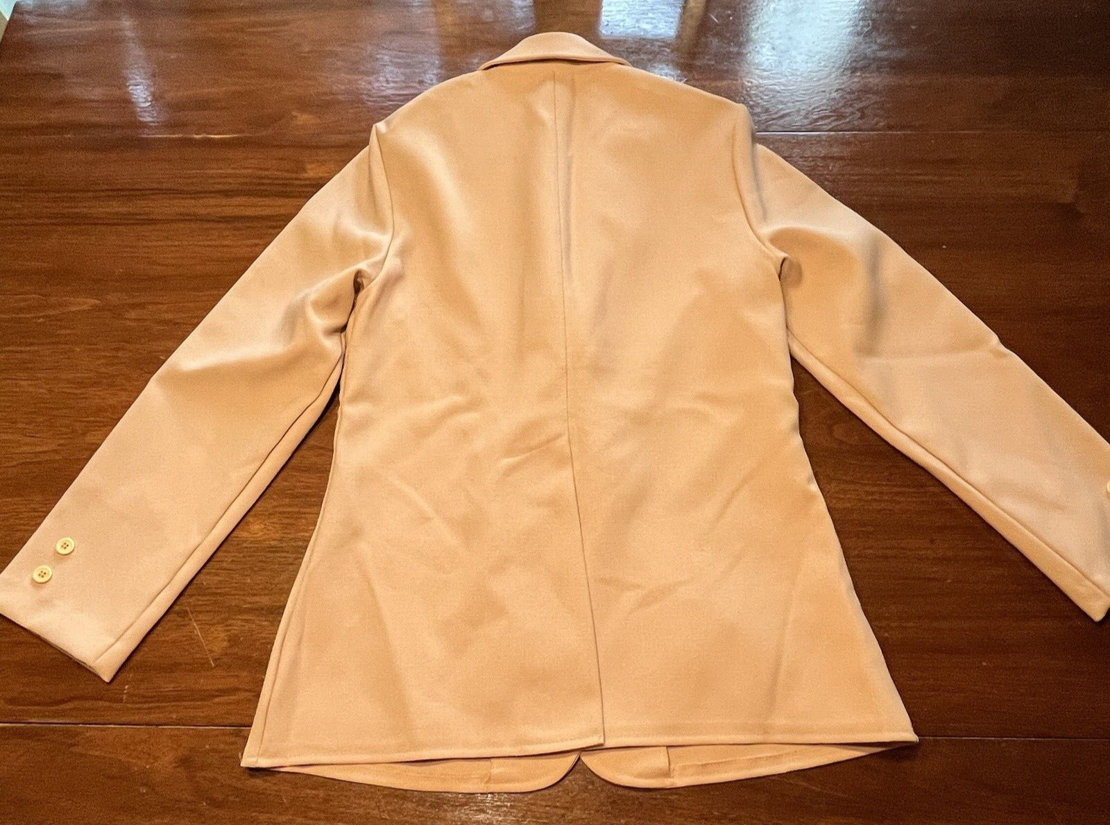 VTG Fire Islander 11/12 Knit Polyester Jacket Blazer Pink Blush USA 70s Retr
