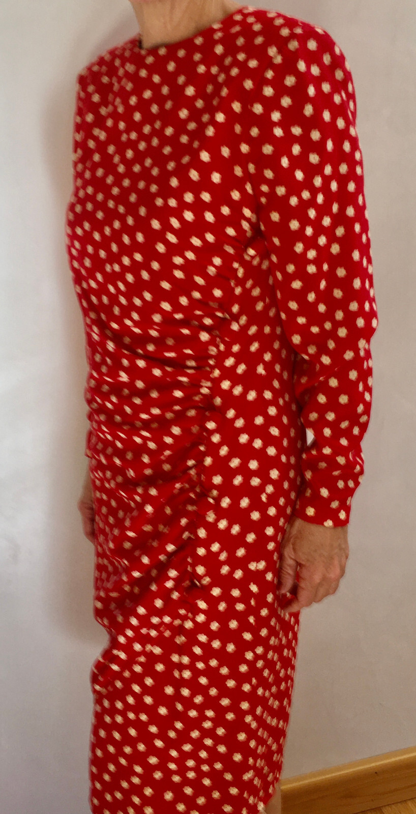 Vintage Stanley Platos Martin Ross Long Sleeve Dress for Saks Fifth Ave, Size 10