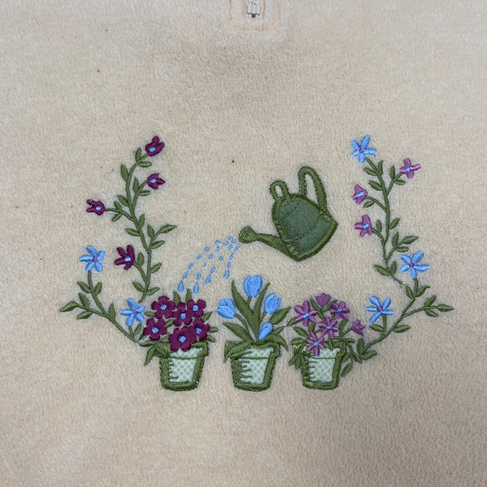 Vintage Northern Reflections Sweater Small Yellow Cottagecore Floral Gardening