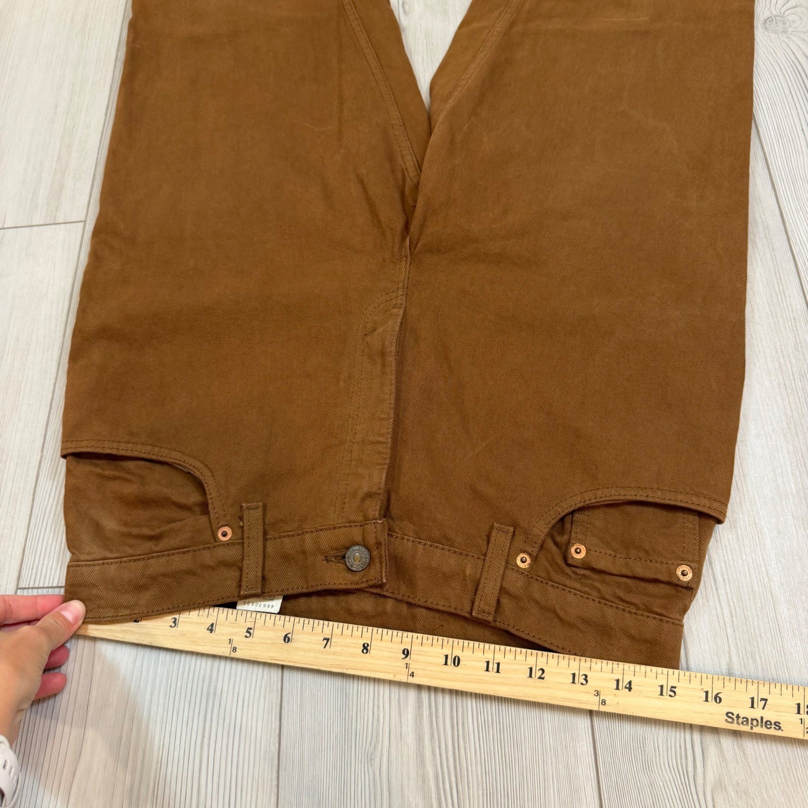 Vintage Levis 550 Relaxed Fit Tapered Leg Brown Denim Jeans Made in USA Women 13