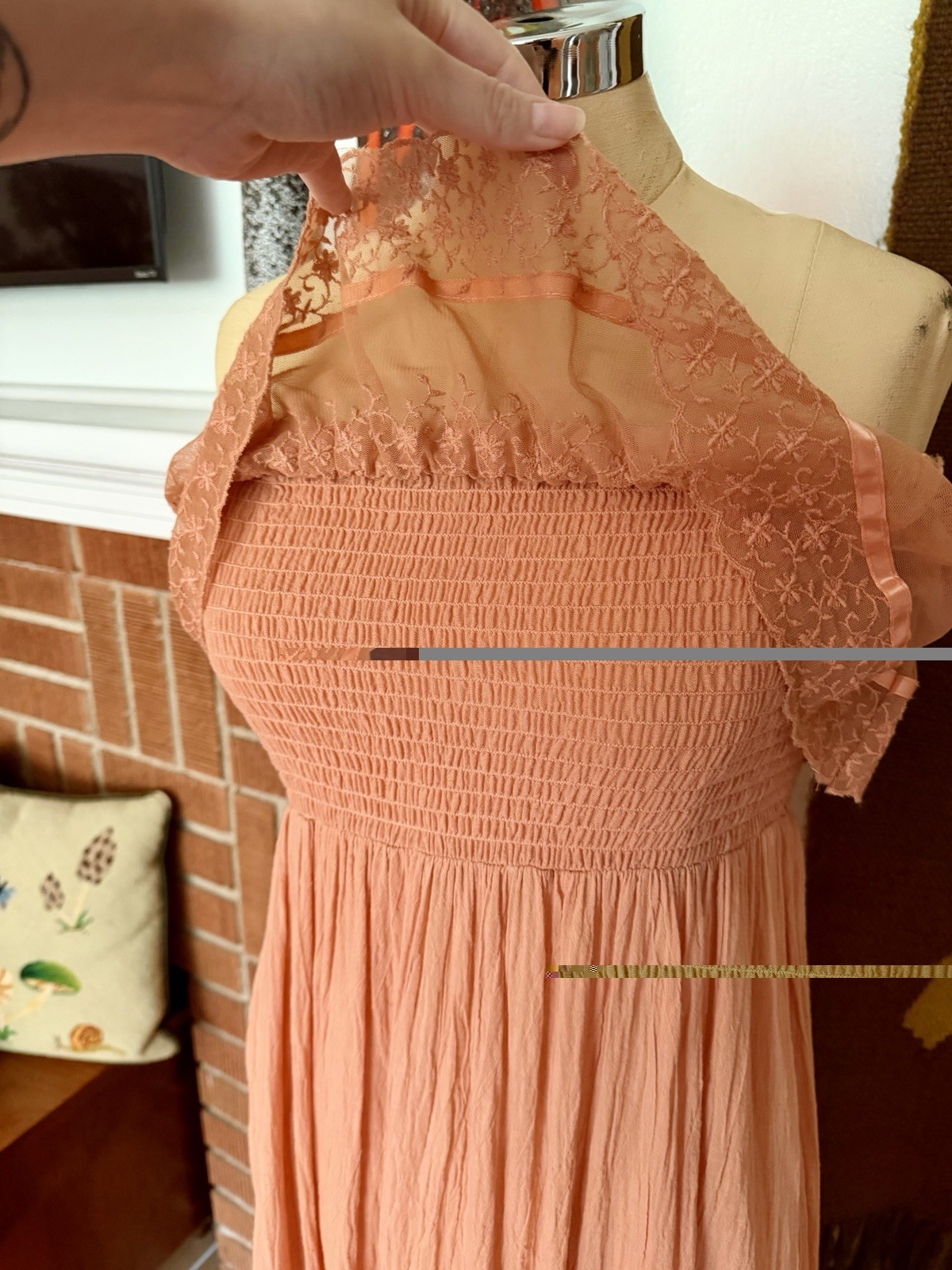 Vintage 1970s Young Edwardian by Arpeja Romantic Dreamy Ethereal Fairy Dress