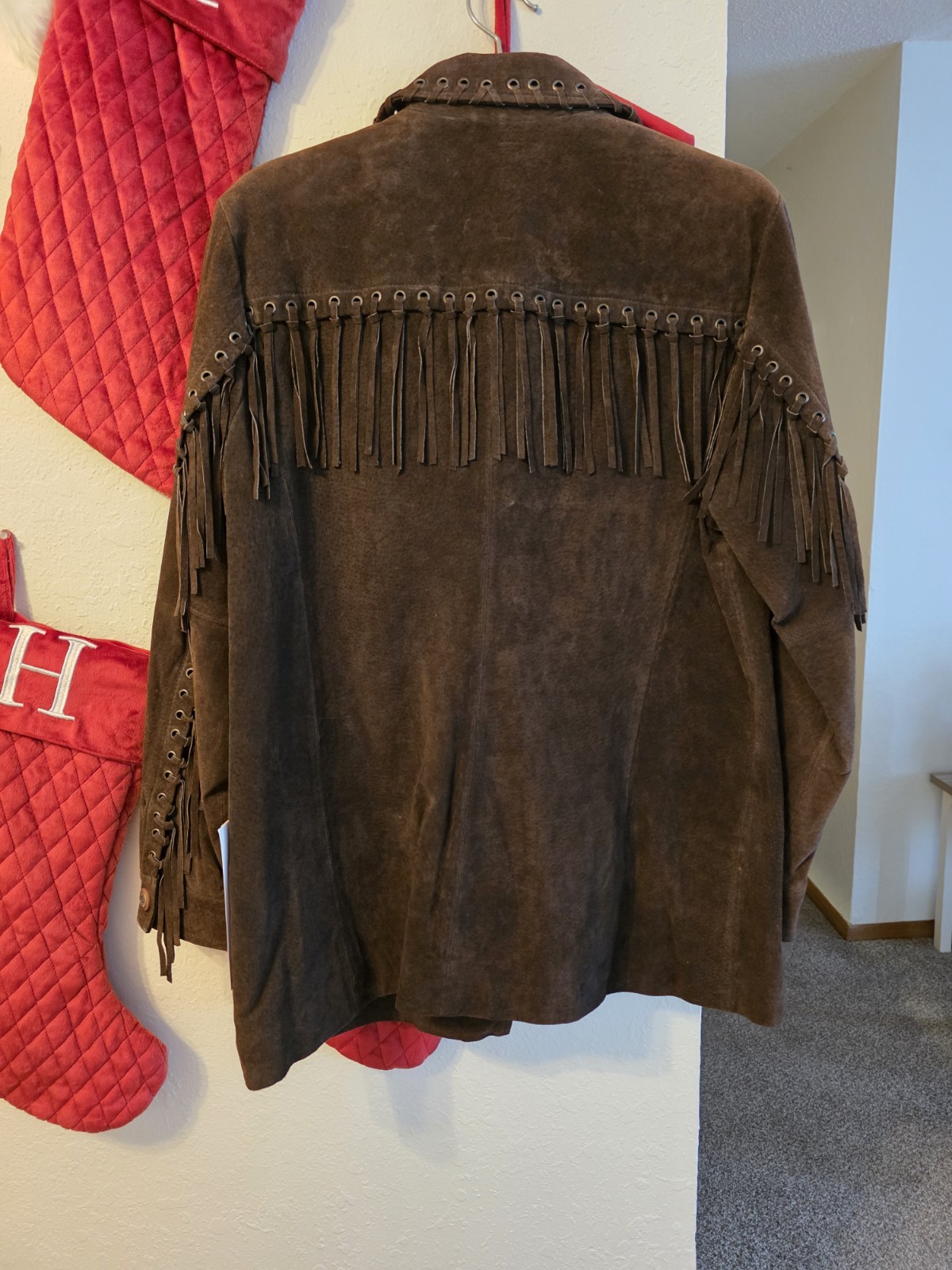 Vintage Women’s Jacket With Fringes New Size L 1972