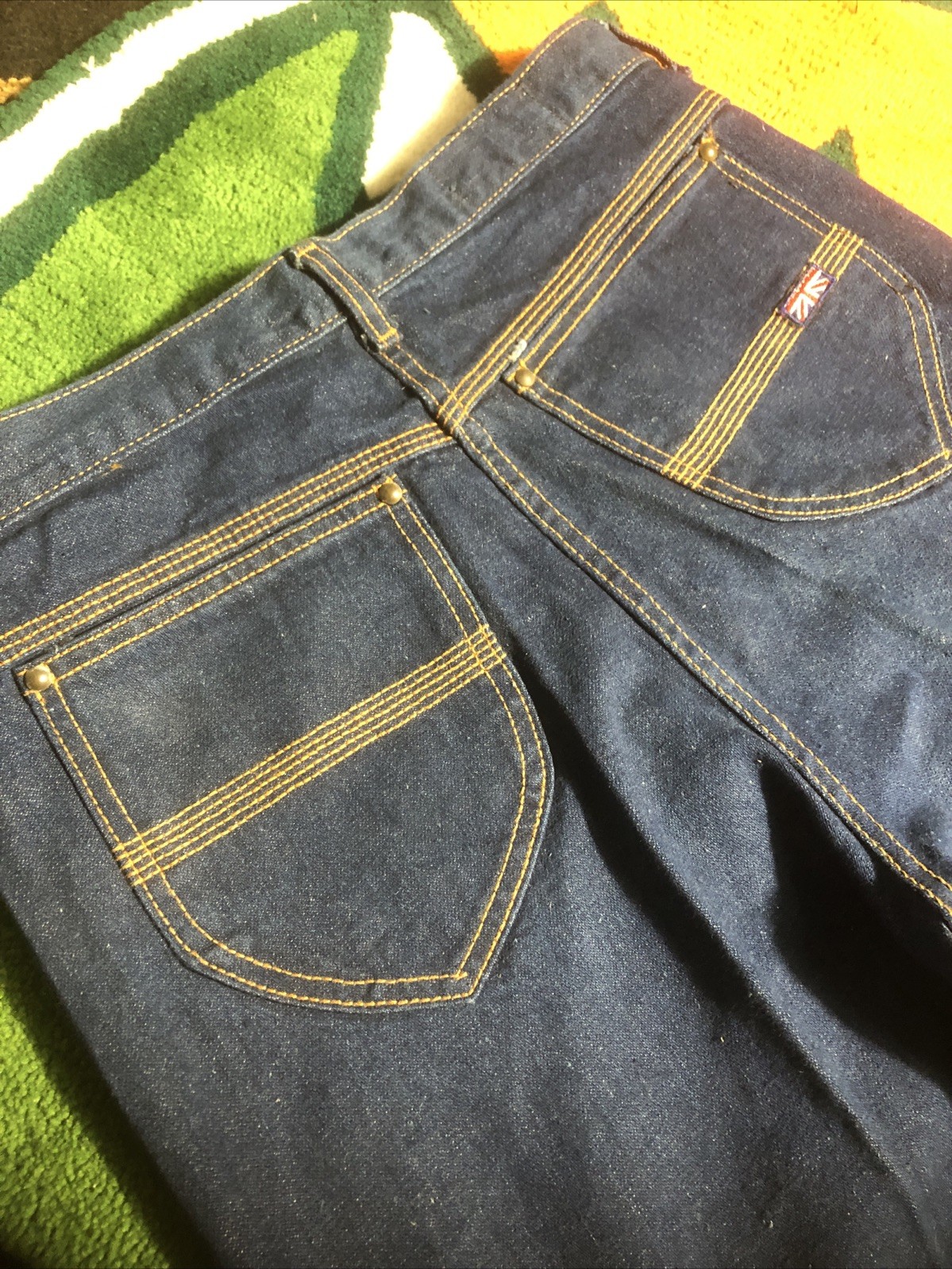 Vintage Brittania Brit Flare Size 33L NEW 31×36 Disco Size 11/12 Rare Denim