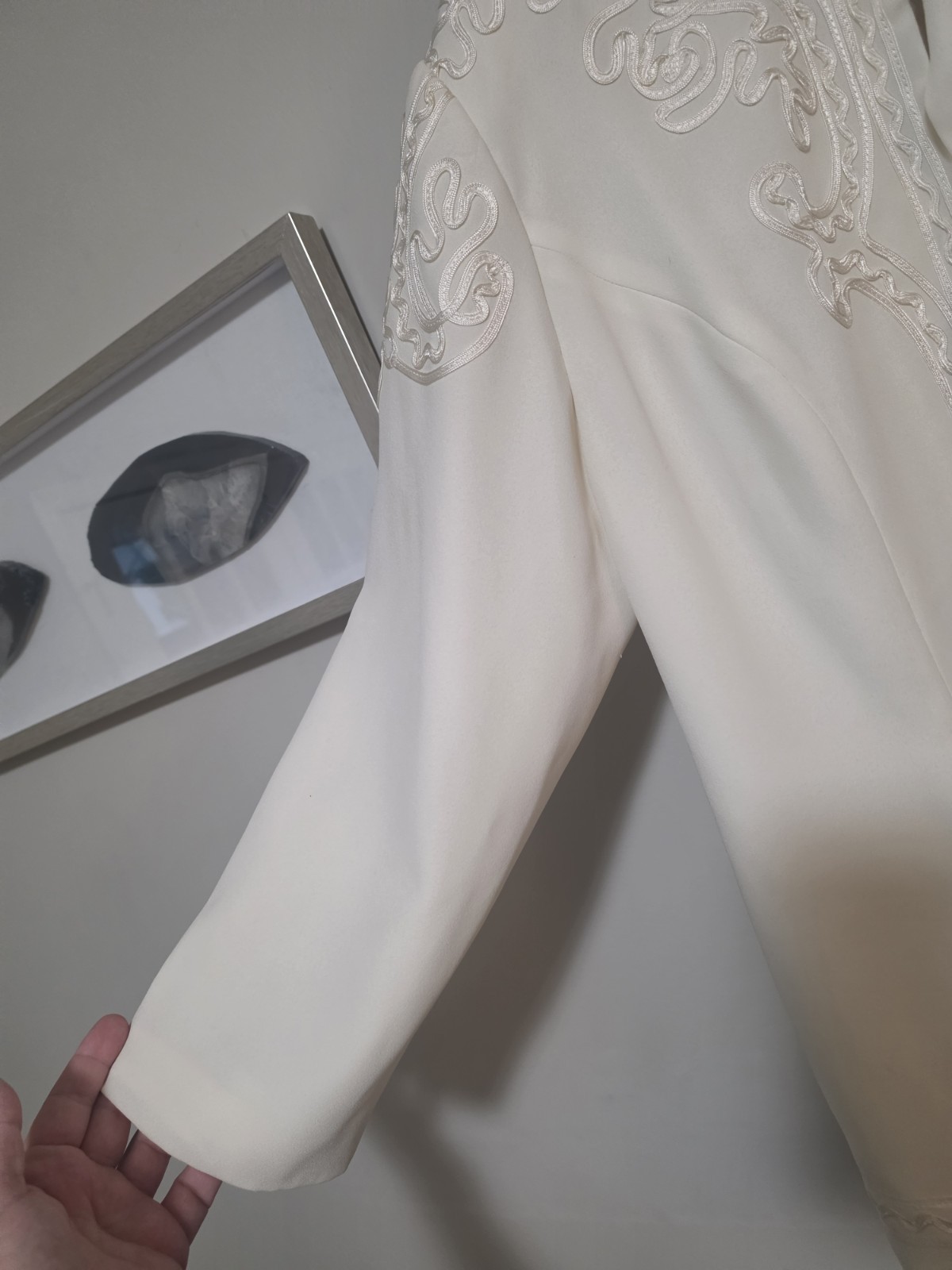 VTG R&M Richards by Karen Kwong Cream Soutache Jacke