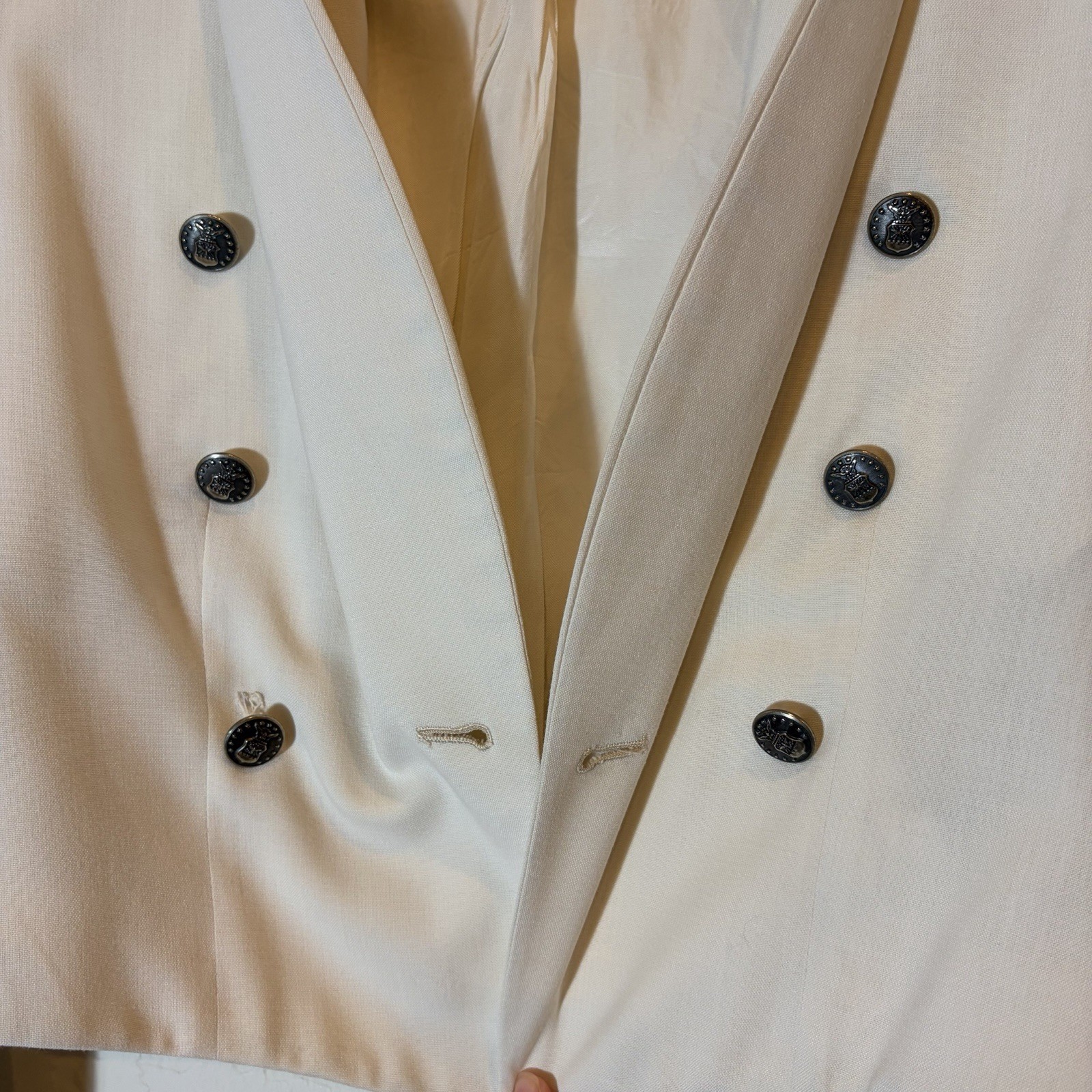 Vintage 1950s USAF U.S. Air Force Women’s White Formal Dress Jacket ARDC