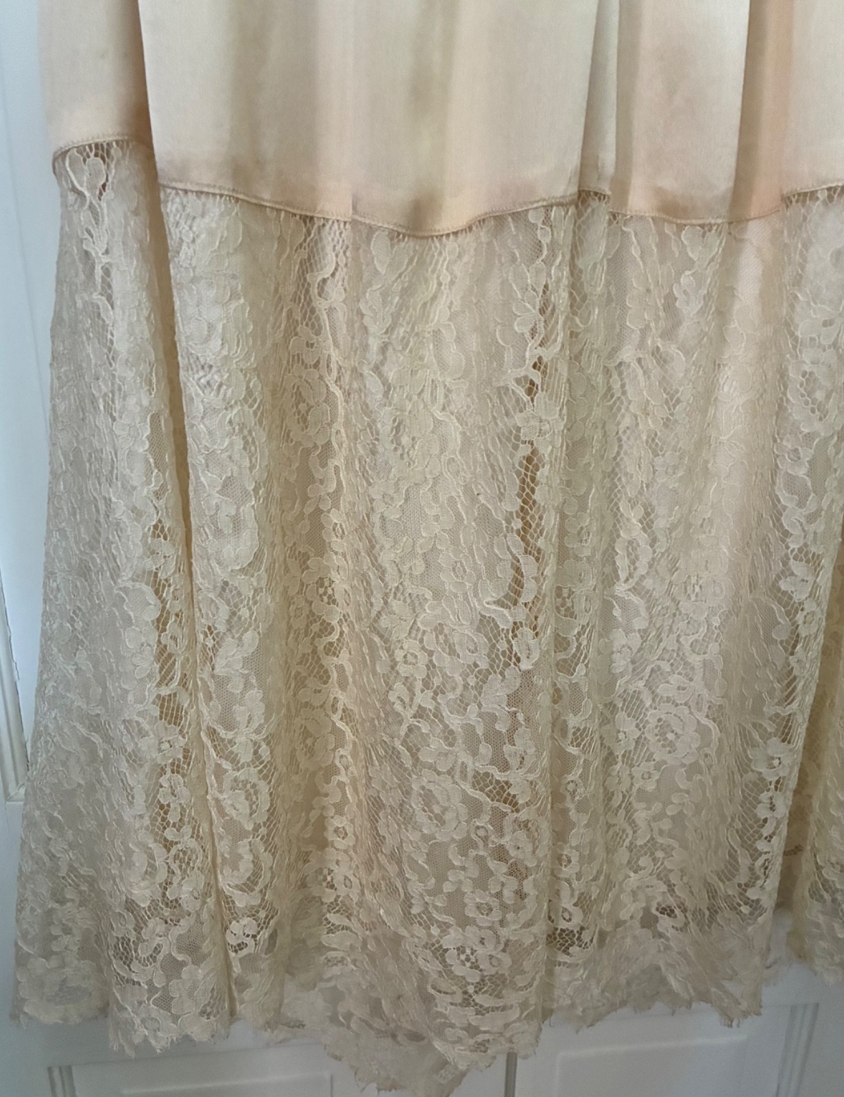 Antique/Vintage c 1929 Wedding Dress plus original photo