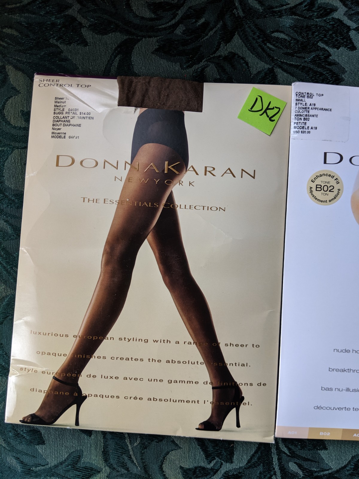 Vintage Stockings 3pr Pantyhose Nylons Donna Karan Medium A19 270 #DK2