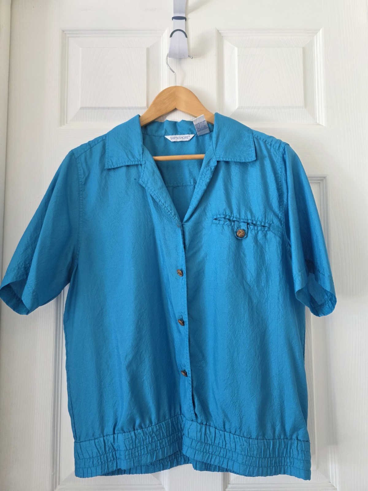 Vintage Ship’n Shore 3 Pack Bundle Short Sleeve Button Retro Blouses Size 8