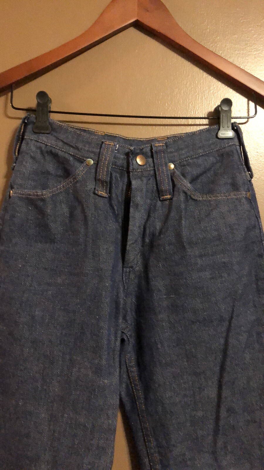 Vintage Blue Bell Maverick Denim Jeans 1940 1950 Dark Blue Wash Size 23 24”