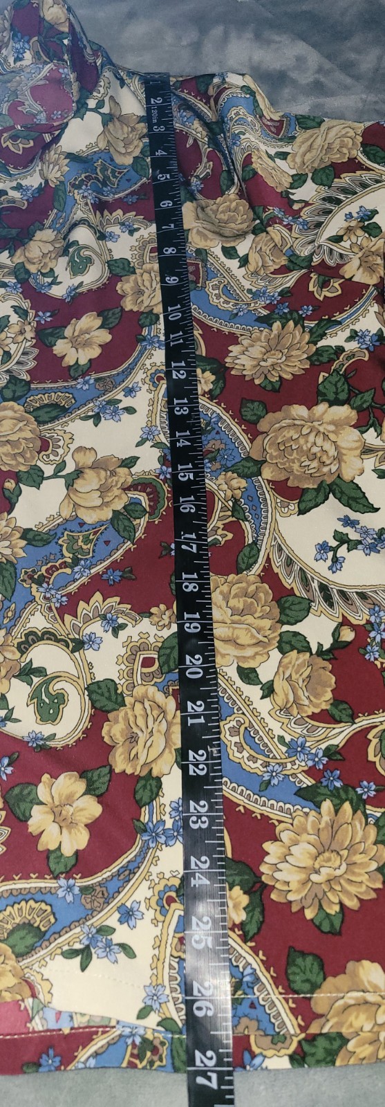 Vtg 1980s Bon Worth Button Up Floral Top Size M