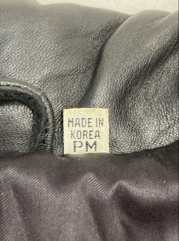 Vintage 90s Preston & York Women’s Black Lambskin Leather Thinsulate Coat Sz PM
