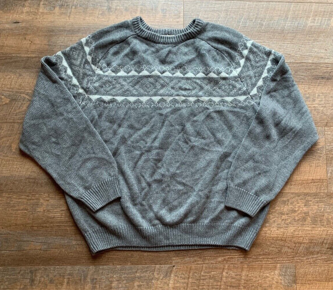 Women’s Vintage Scandia Woods Long Sleeve Crew Neck Sweater Wool Blend Sz M