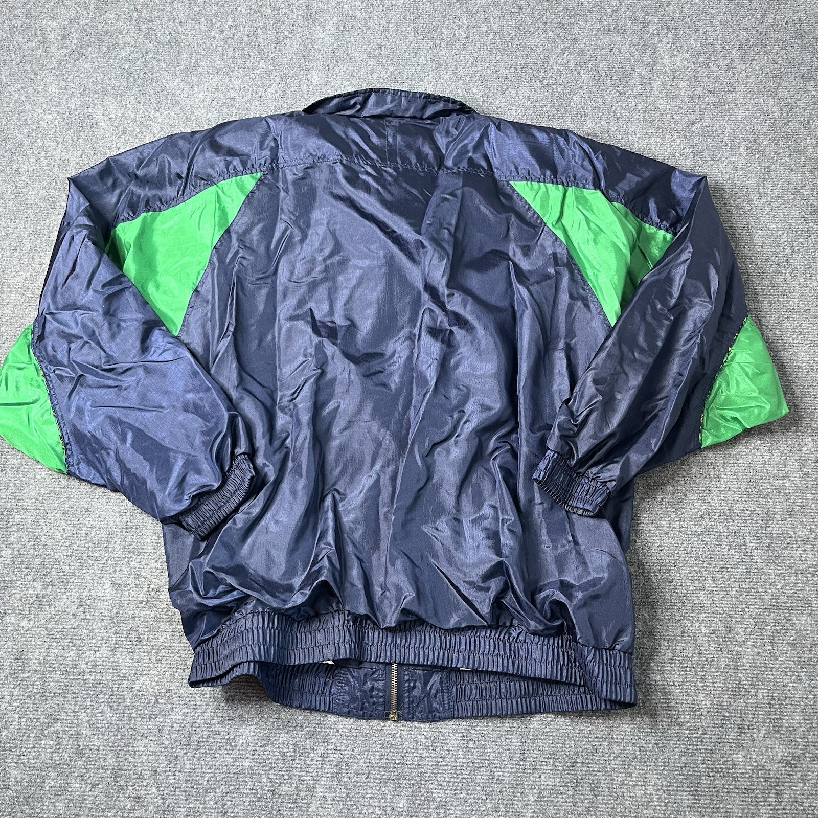 3 Vtg Basic Editions Colorful Windbreakers Jacket Coat Womens L Lot Bundle 1980s
