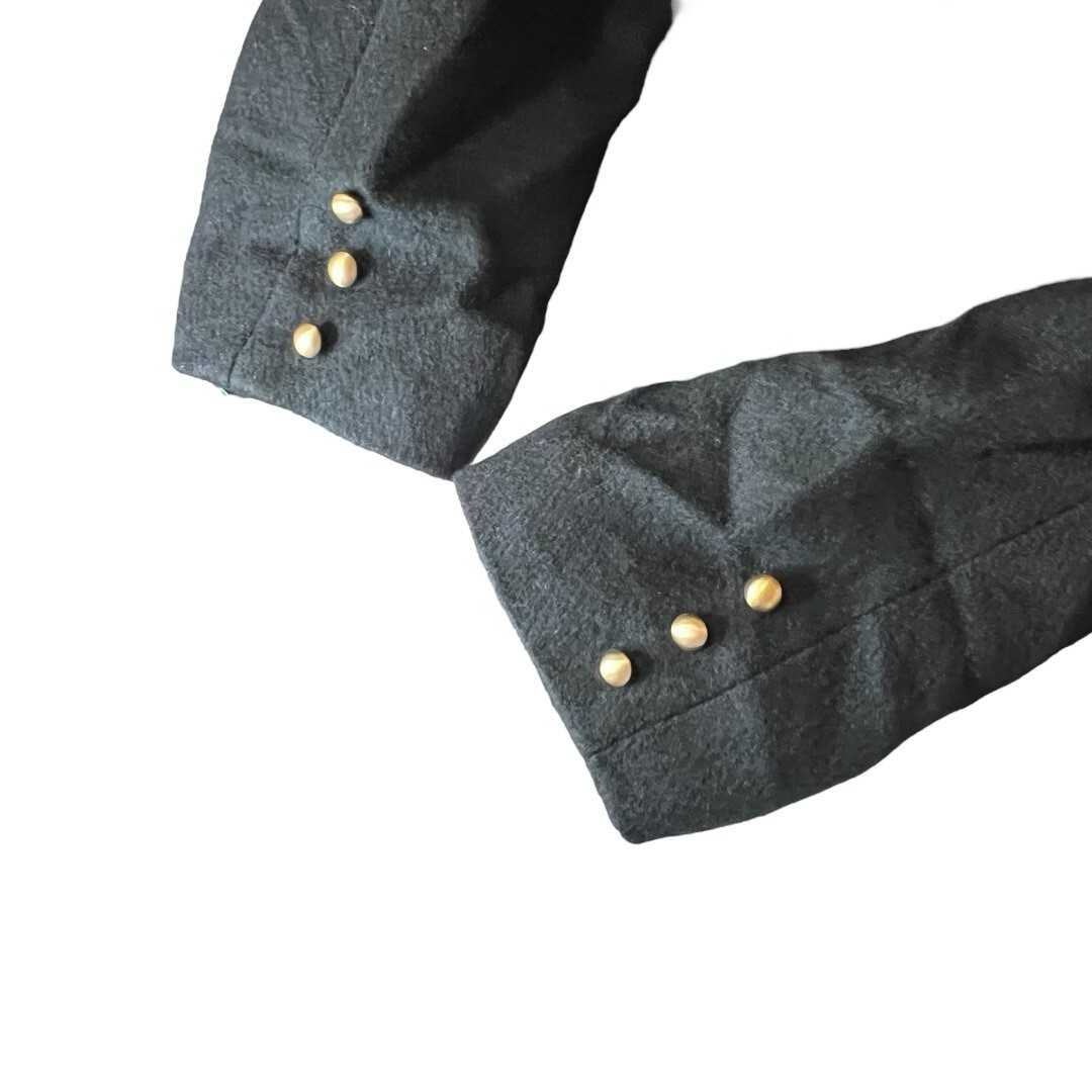 VTG DONNY BROOK Black Wool Trench Coat