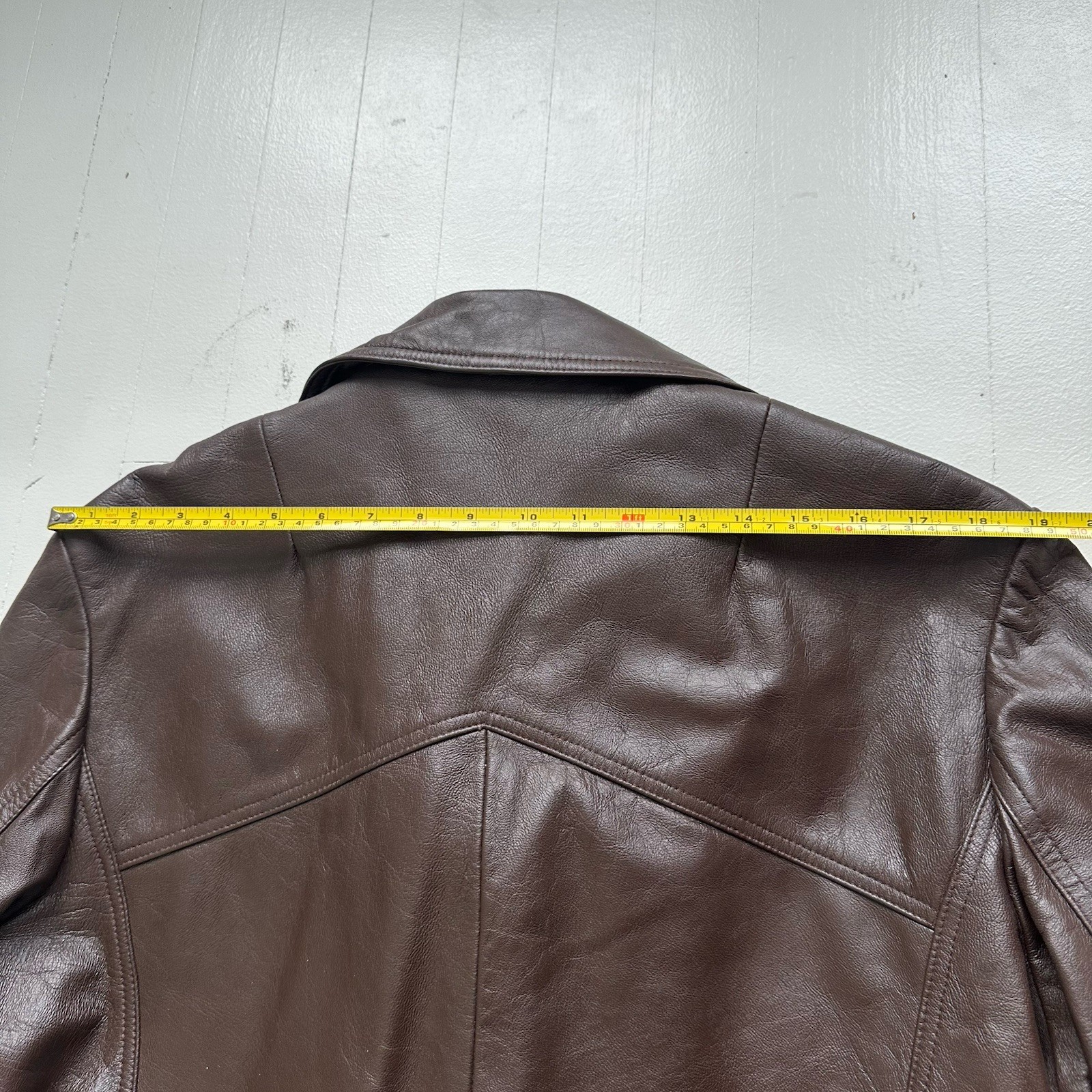 Vtg Leathers by New England Sports Wear Co Leather Trench Coat Women’s L Brown