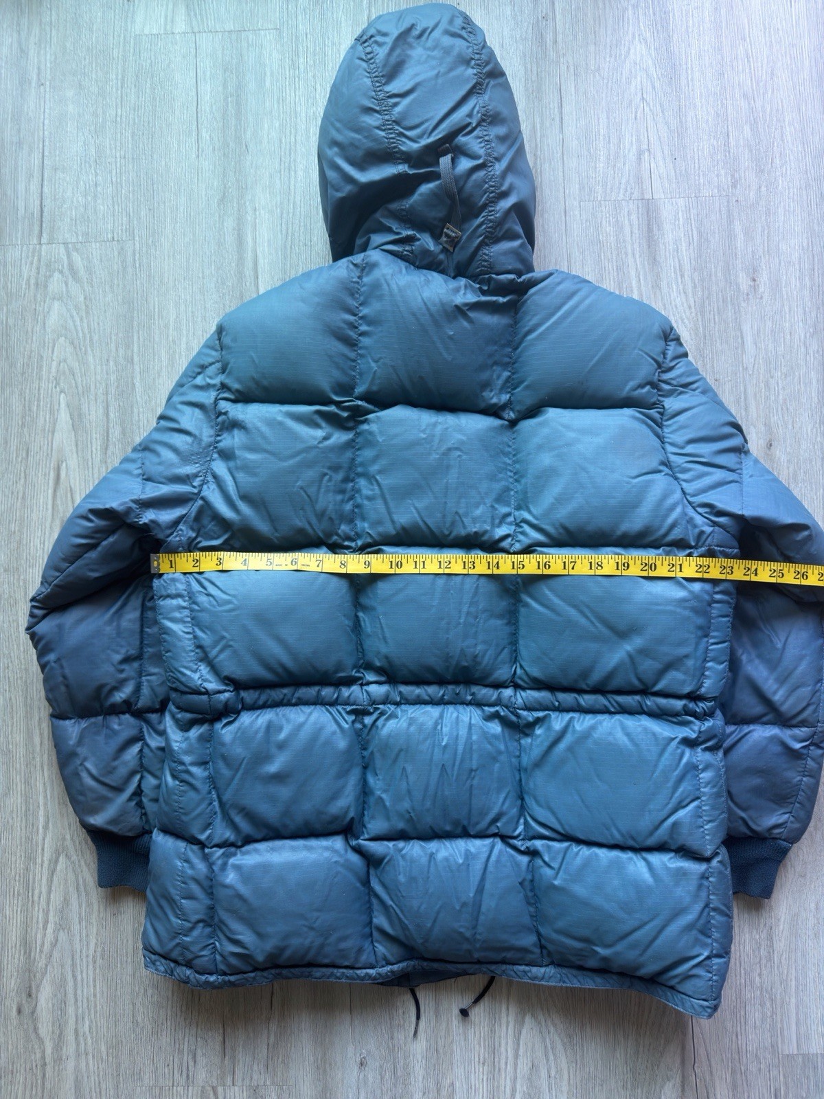 Vintage 70s Eddie Bauer Expedition Goose Down Parka Jacket Black Gold Label Sz L