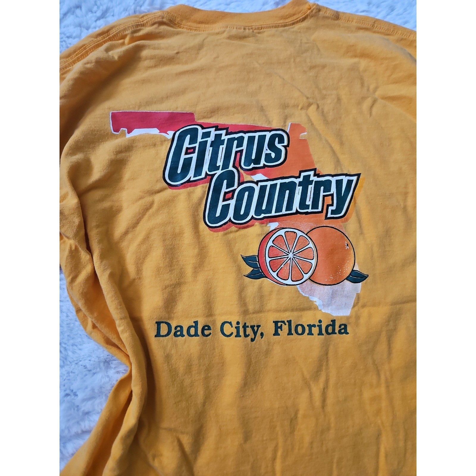 Vintage Y2K Citrus Country Florida Pocket Tee Size M