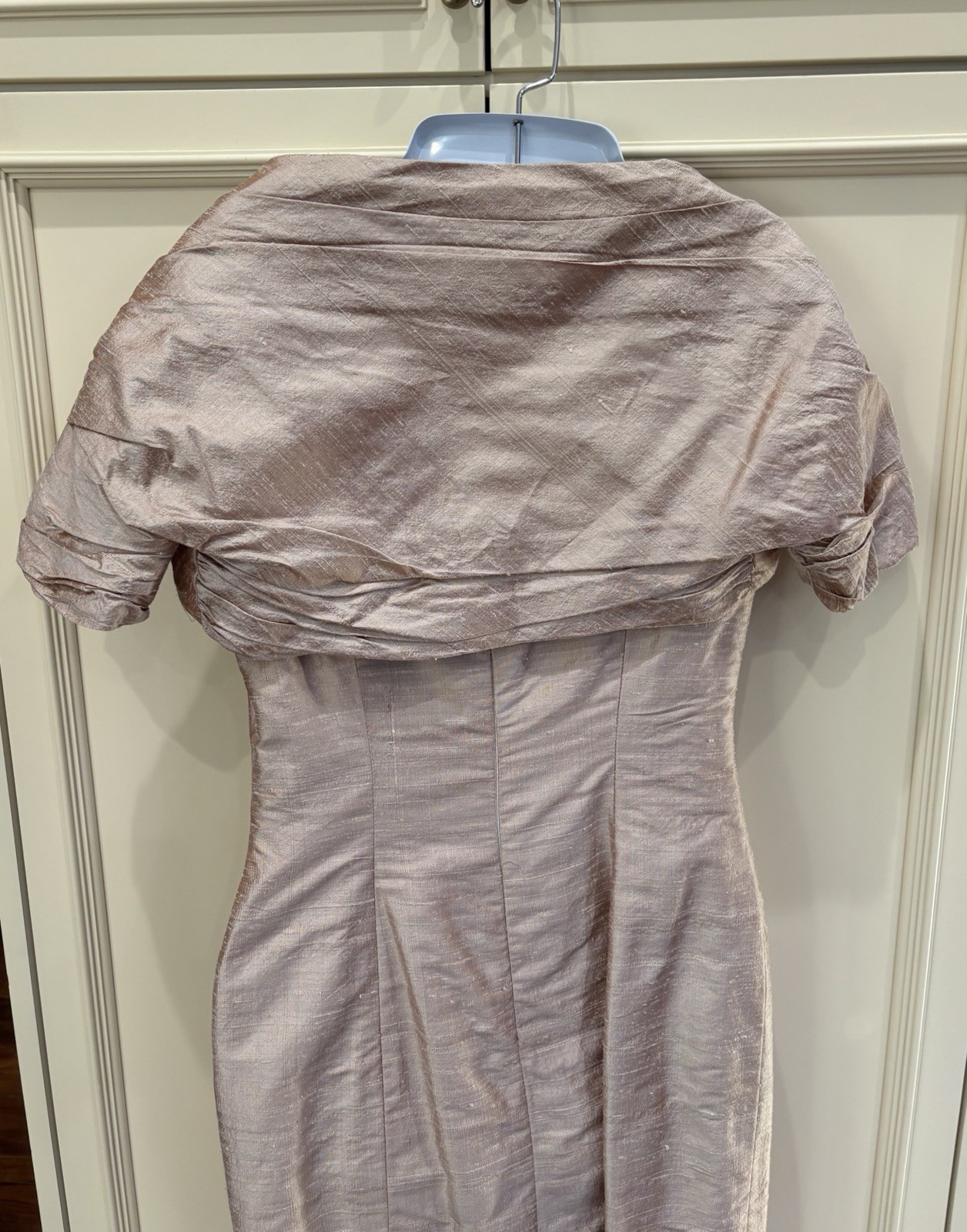 Watters Vintage Dupioni Silk Bridesmaid Dress Size 4 Champagne
