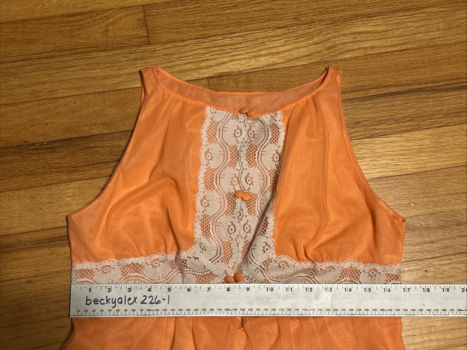 NEW! VTG GOSSARD ARTEMIS Nylon & Lace Nightgown & Robe Set Medium