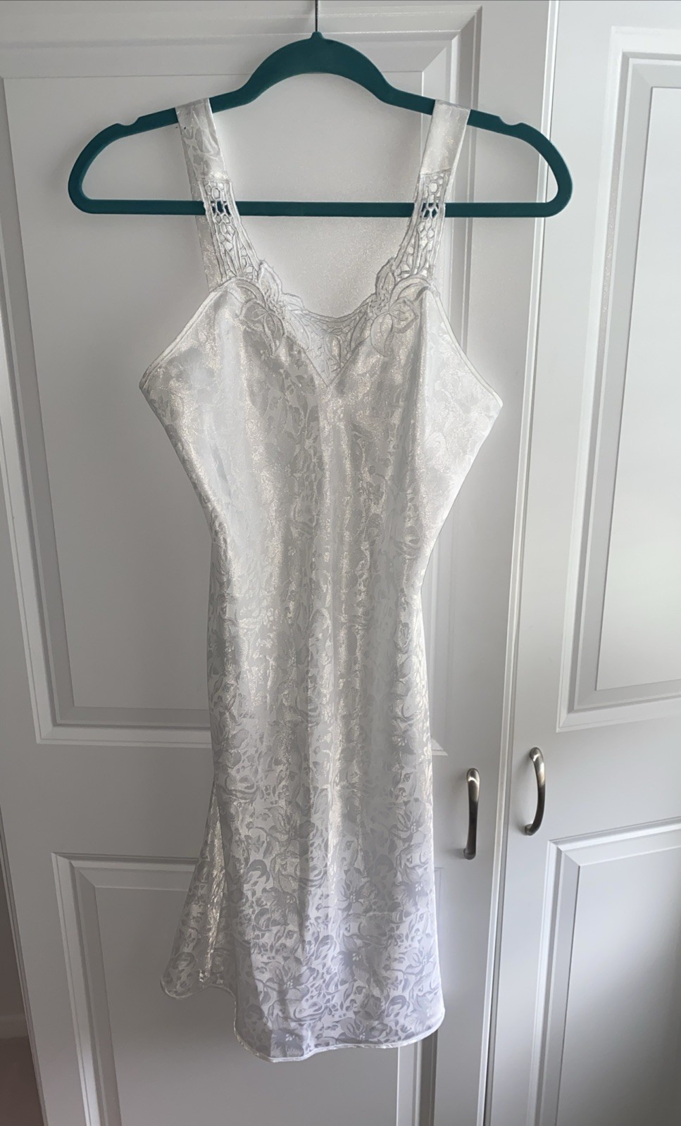 Erika Taylor Vintage Lingerie Nightgown White Small USA Made