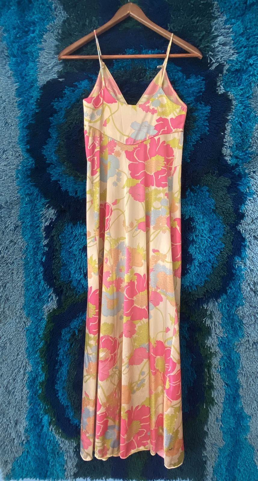 Vtg Vanity Fair sweet sexy nightgown negligée floral print empire waist sz 34