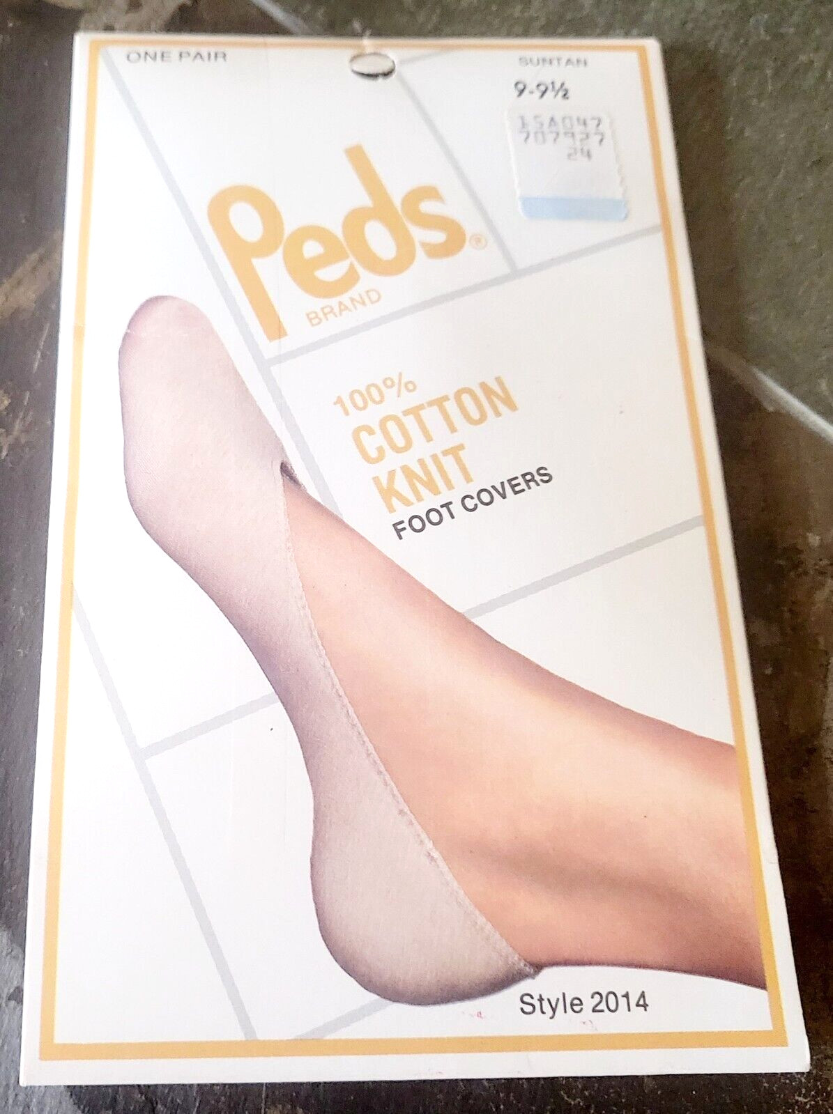 Size 9-91/2 Vintage Peds Brand 100% Cotton Knit Foot Covers 2014