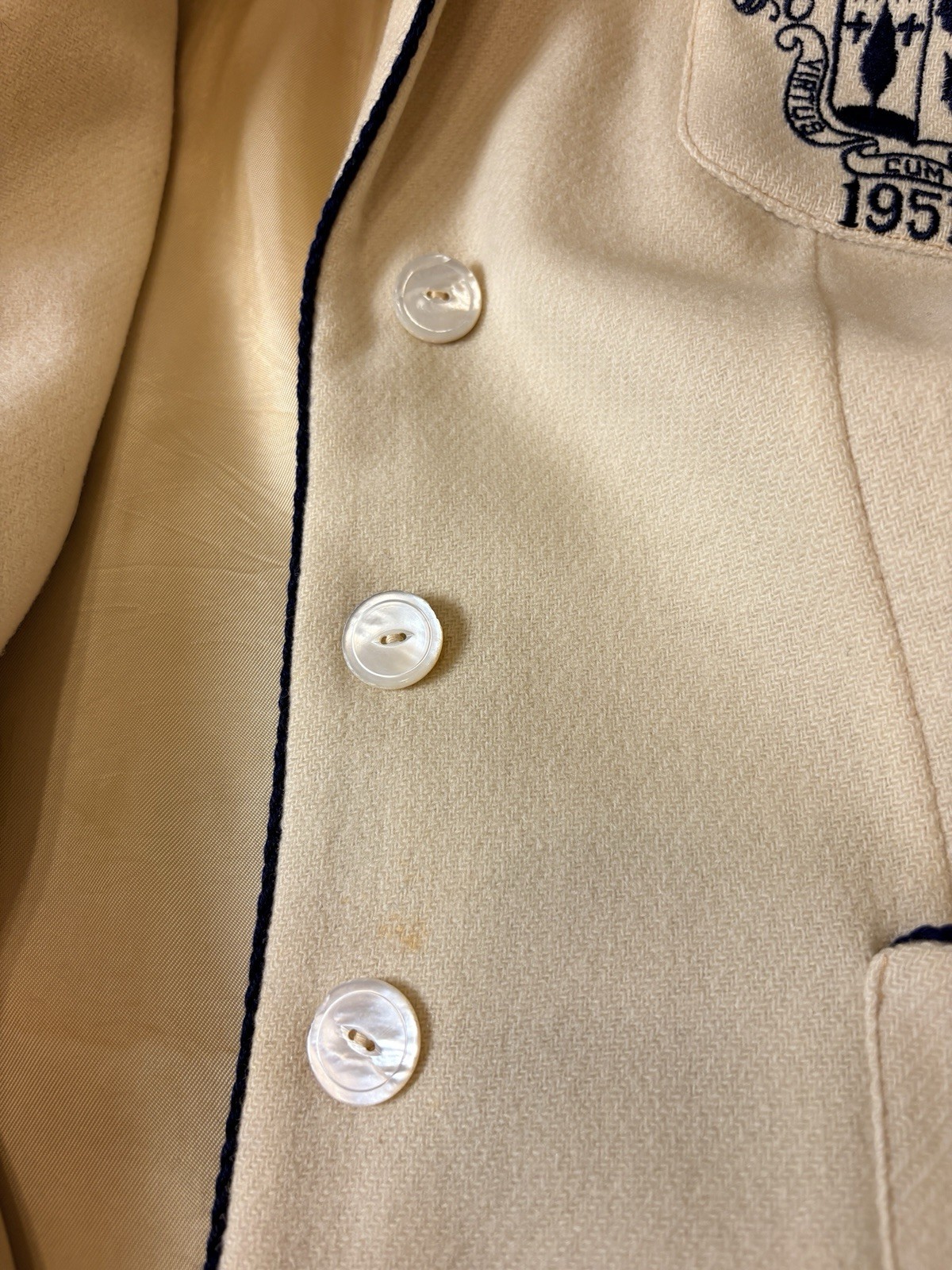 1957 Saint Mary Of The Woods Wool Jacket School Blazer Rare Vintage As Is